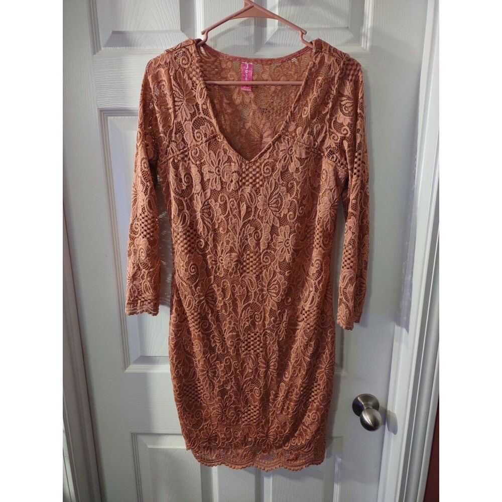 Jessi Love Vestidos Dress Size Unknown M-L Pink Embroidered